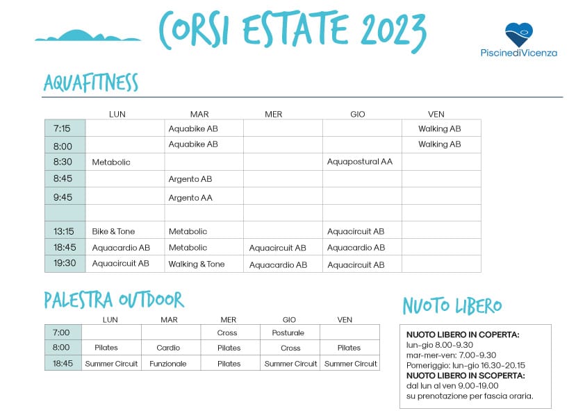 corsi estate 2023